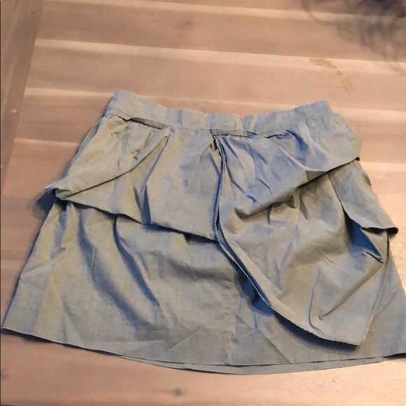 Ryu grey asymmetric mini skirt. - Picture 1 of 5